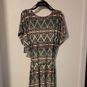 Mlle Gabrielle Multicolor Abstract Dress